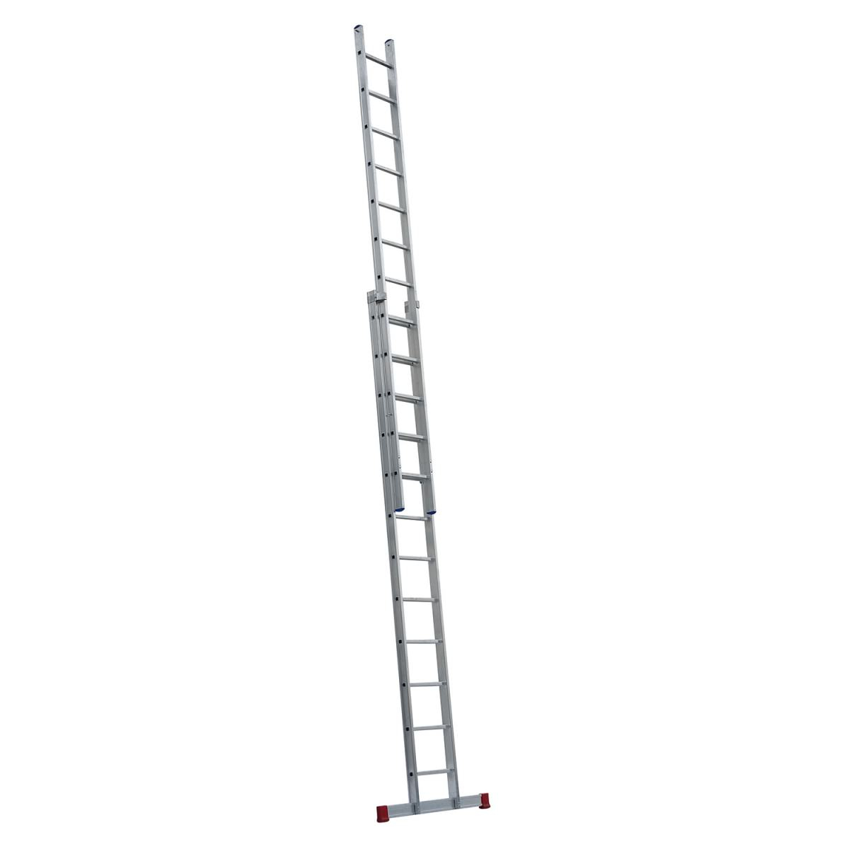 Schiebeleiter Handwerkerausführung PLUS, 2-teilig, 41/47cm breit, 2 x 17 Sprossen