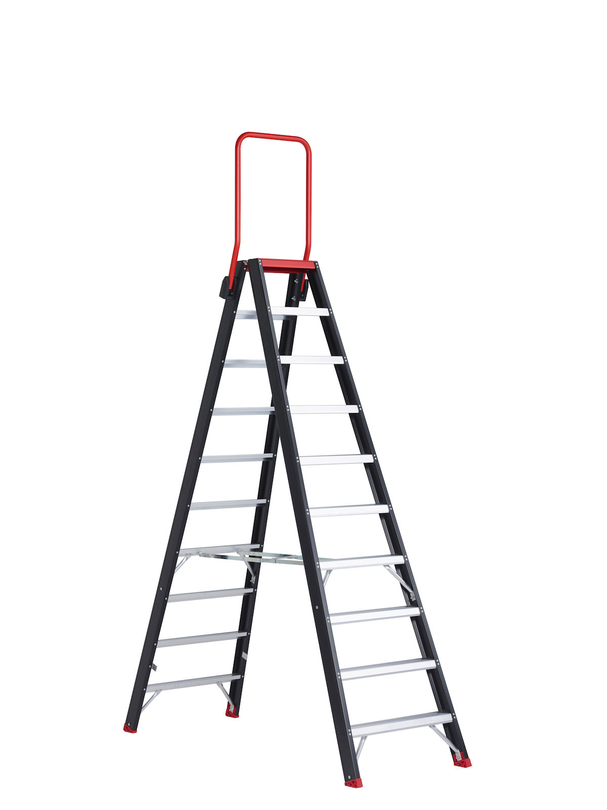 Taurus TDO Stufenstehleiter - beidseitig begehbar, 2 x 2 Stufen
