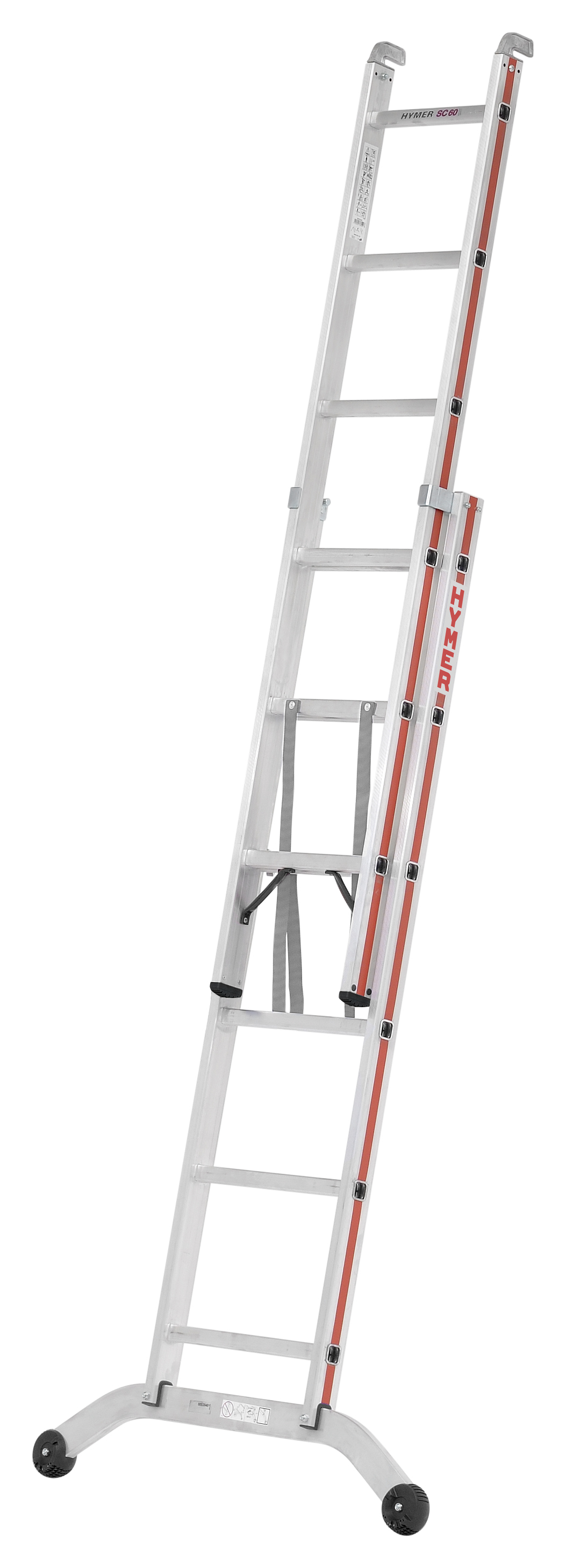 Mehrzweckleiter, zweiteilig - 2x6 Sprossen