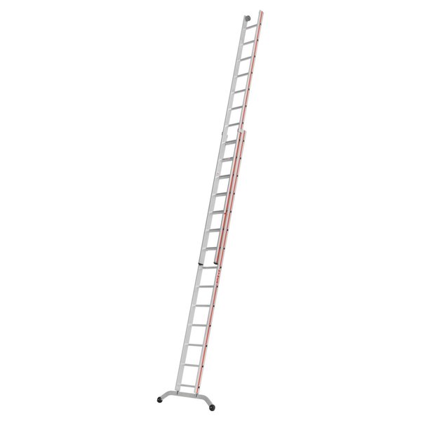 Schiebeleiter, zweiteilig - 2x6 Sprossen