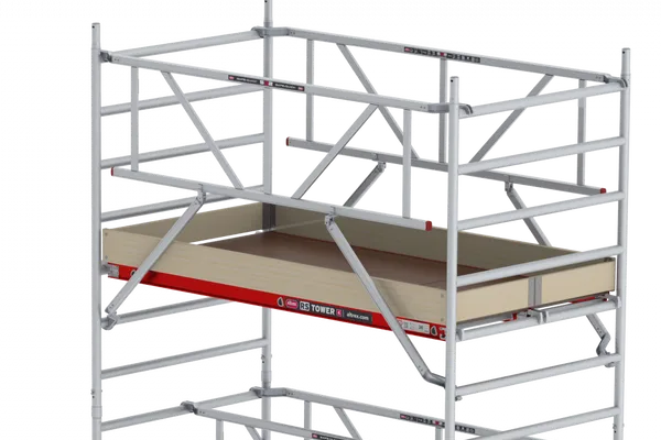 Plattform aus Holz - 1.65 m Länge mit Luke - MiTOWER PLUS