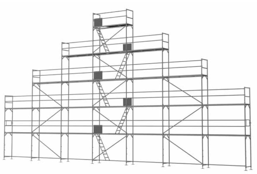 Giebelgerüst maxiXL - 3,0 m Felder