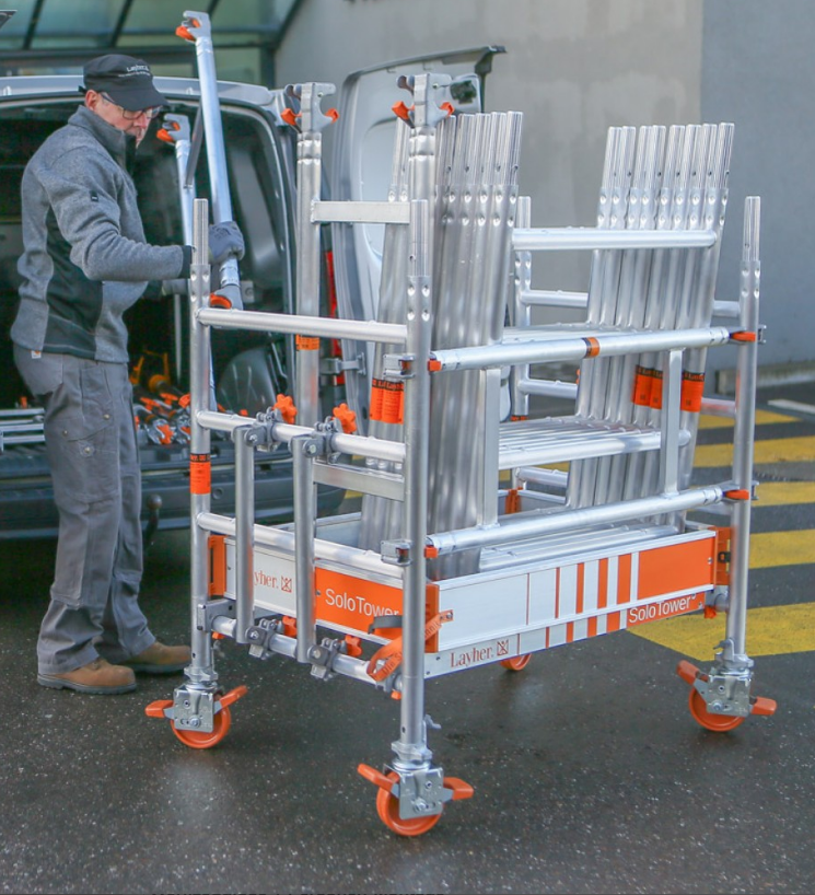 SoloTower Aufbau 3-T-Methode SoloTower, Arbeitshöhe 4,15 m