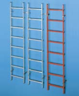 Schachtleiter GFK, 400 mm lichte Breite, 11 Sprossen