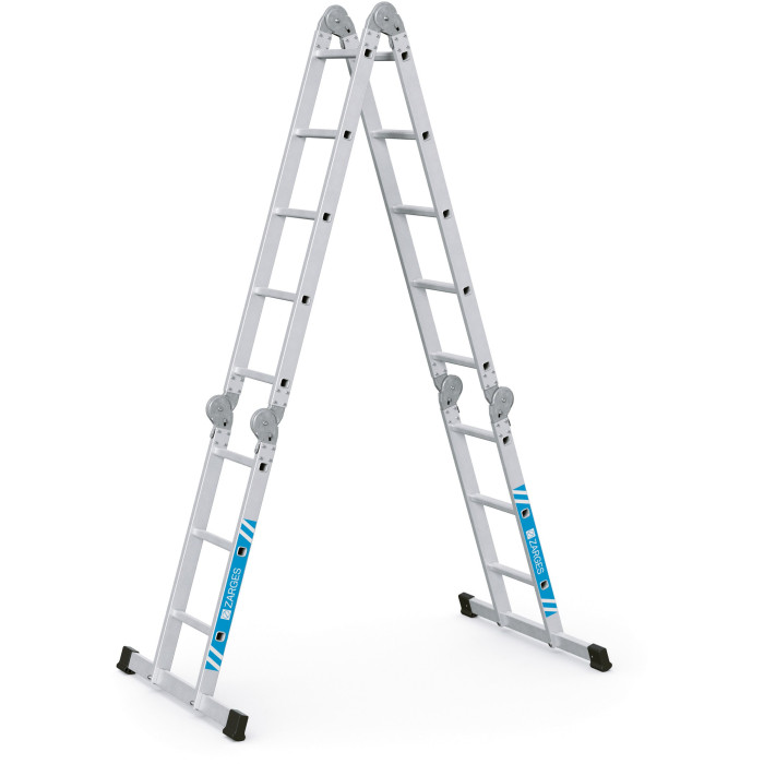 Multitec M, Gebördelte Vielzweckleiter, 4-teilig, 4x4 Sprossen