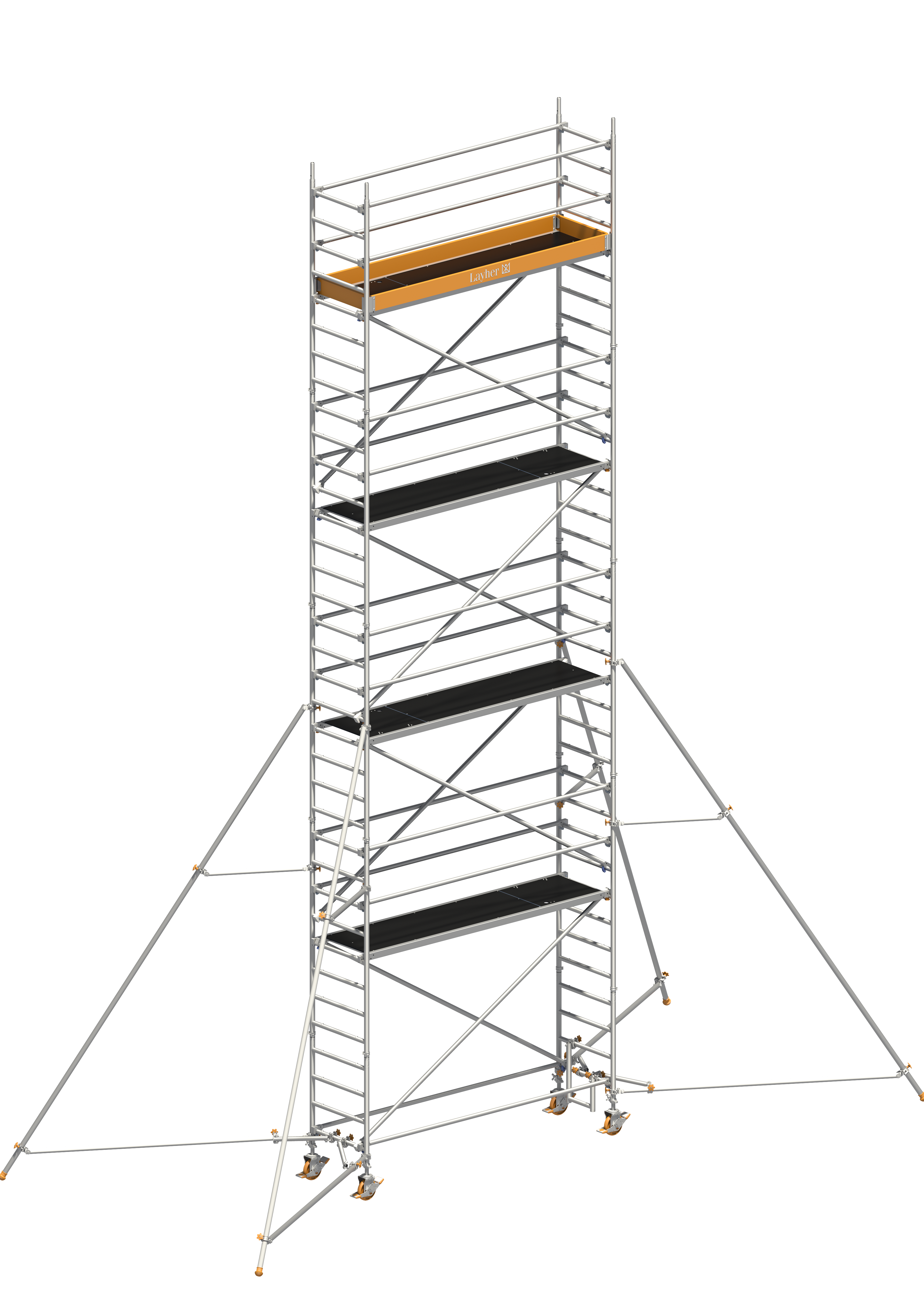 Uni Standard P2 mit Gerüststütze 5 m, Arbeitshöhe 13,20 m