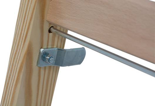 Stabilo Sprossen-Doppelleiter (Holz) 2x4 Sprossen