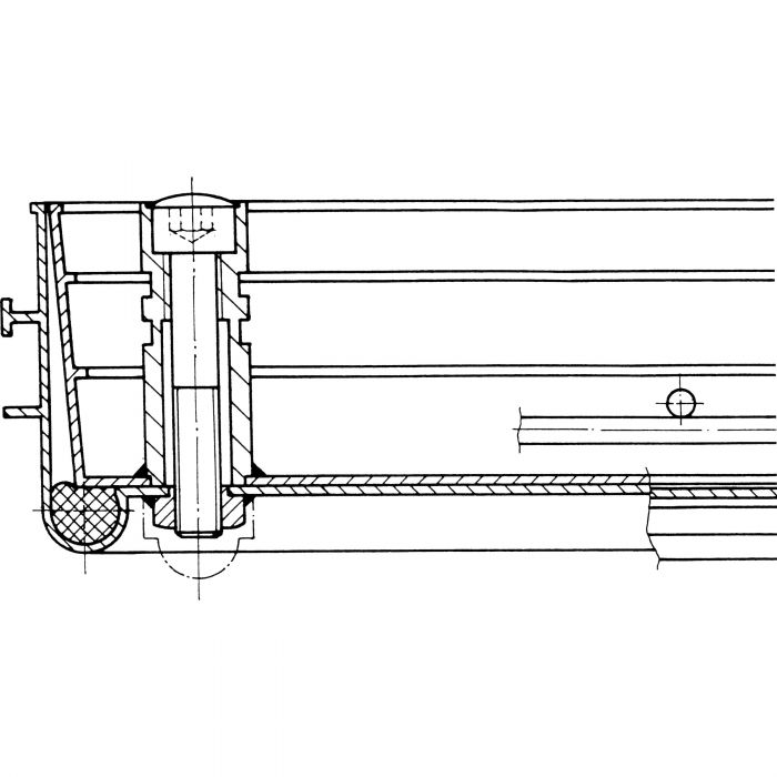 Schachtabdeckung, lichtes Schachtmaß 300 x 300 mm, Aluminium