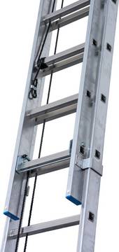 Stabilo Sprossen-Seilzugleiter, zweiteilig 2x15 Sprossen Stabilo Sprossen-Seilzugleiter, zweiteilig 2x15 Sprossen