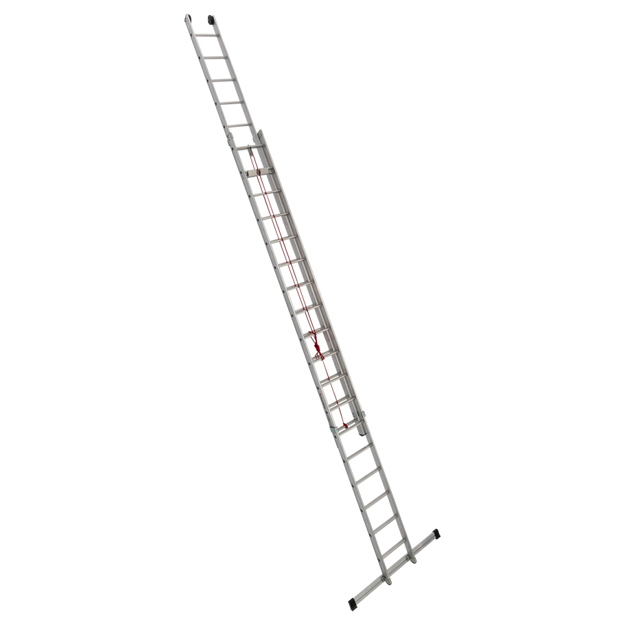 PREMIUM line Alu-Seilzugleiter, 2-teilig, 2 x 15 Sprossen