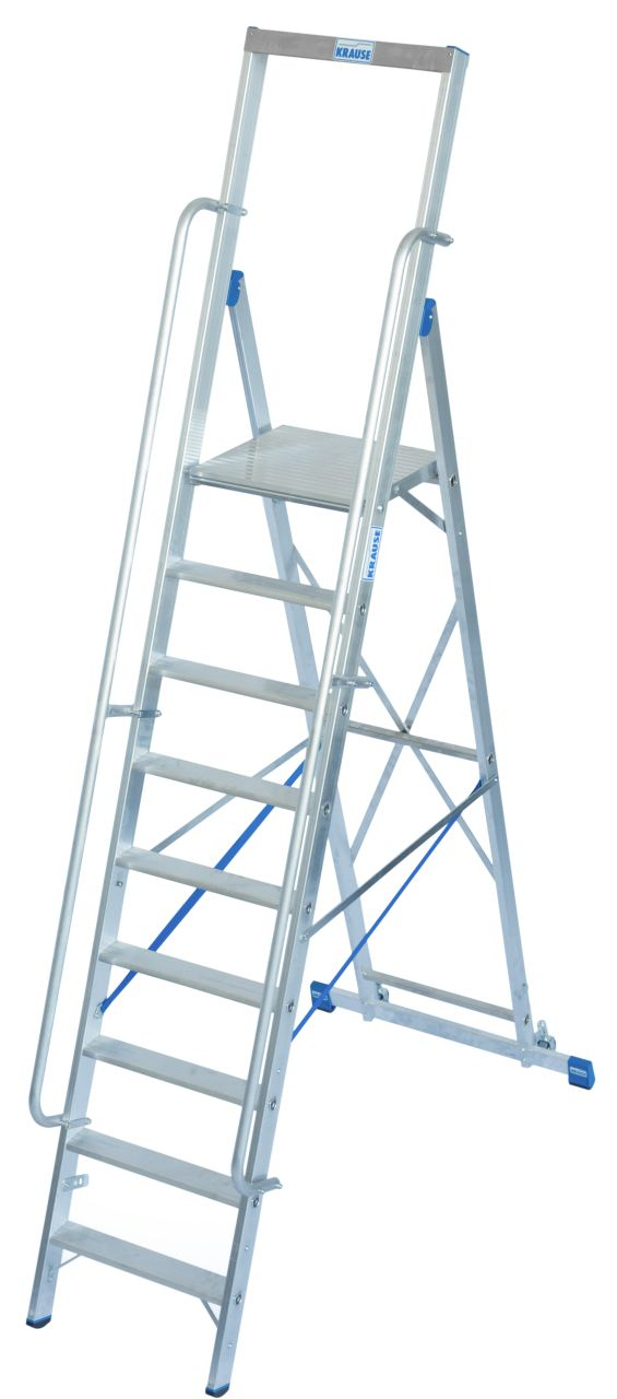 STABILO Stufen-Stehleiter mit großer Standplattform 4 Stufen