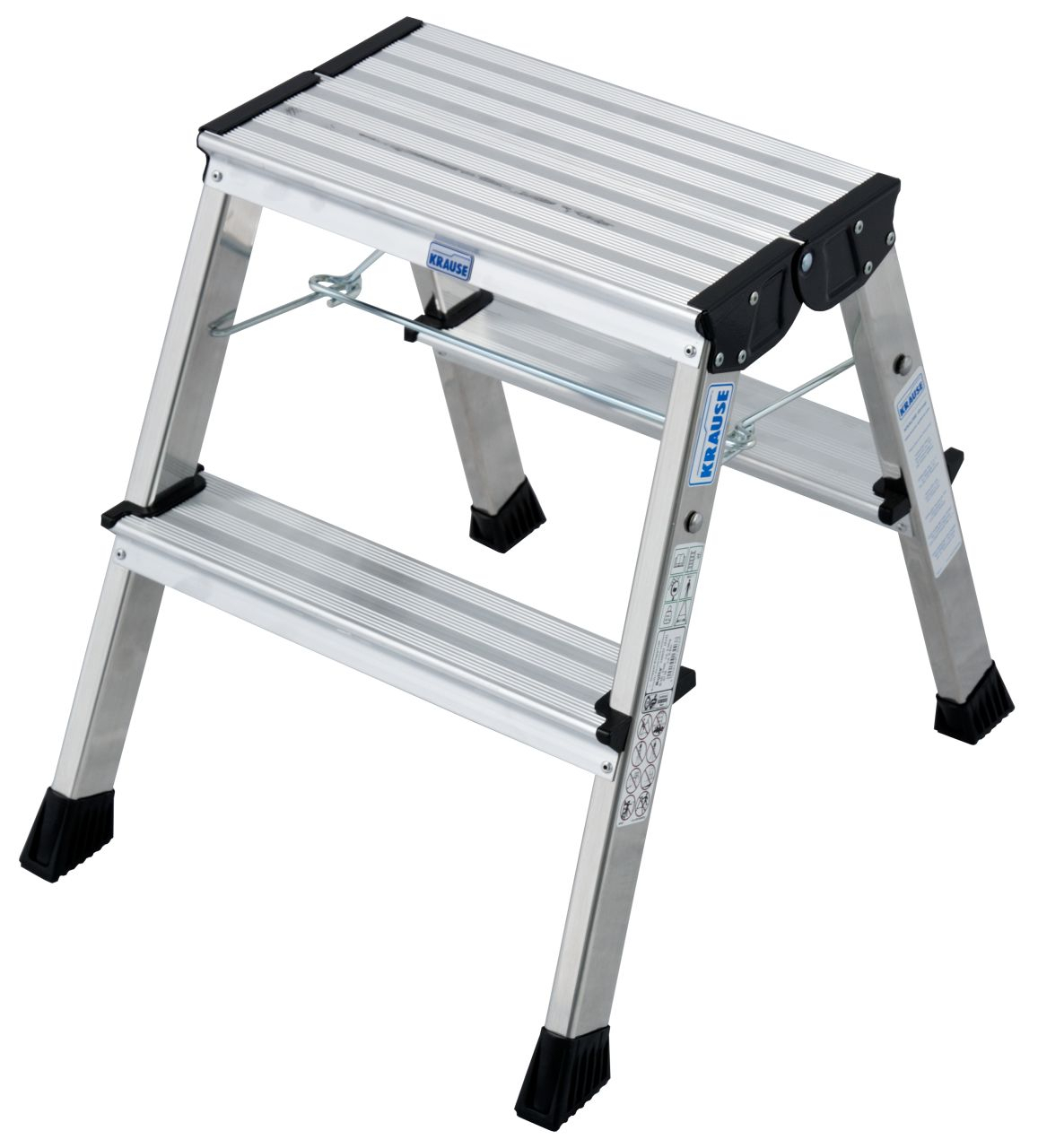 Monto Doppel-Klapptritt Rolly alu 2x2 Sprossen/Stufen