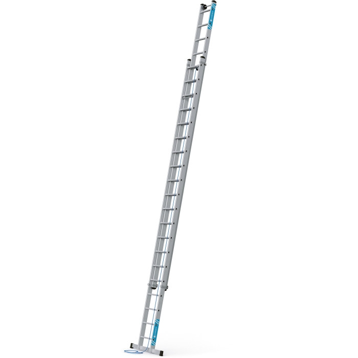 Skyline 2E, Gebördelte Sprossen-Seilzugleiter, 2-teilig, 2x14 Sprossen