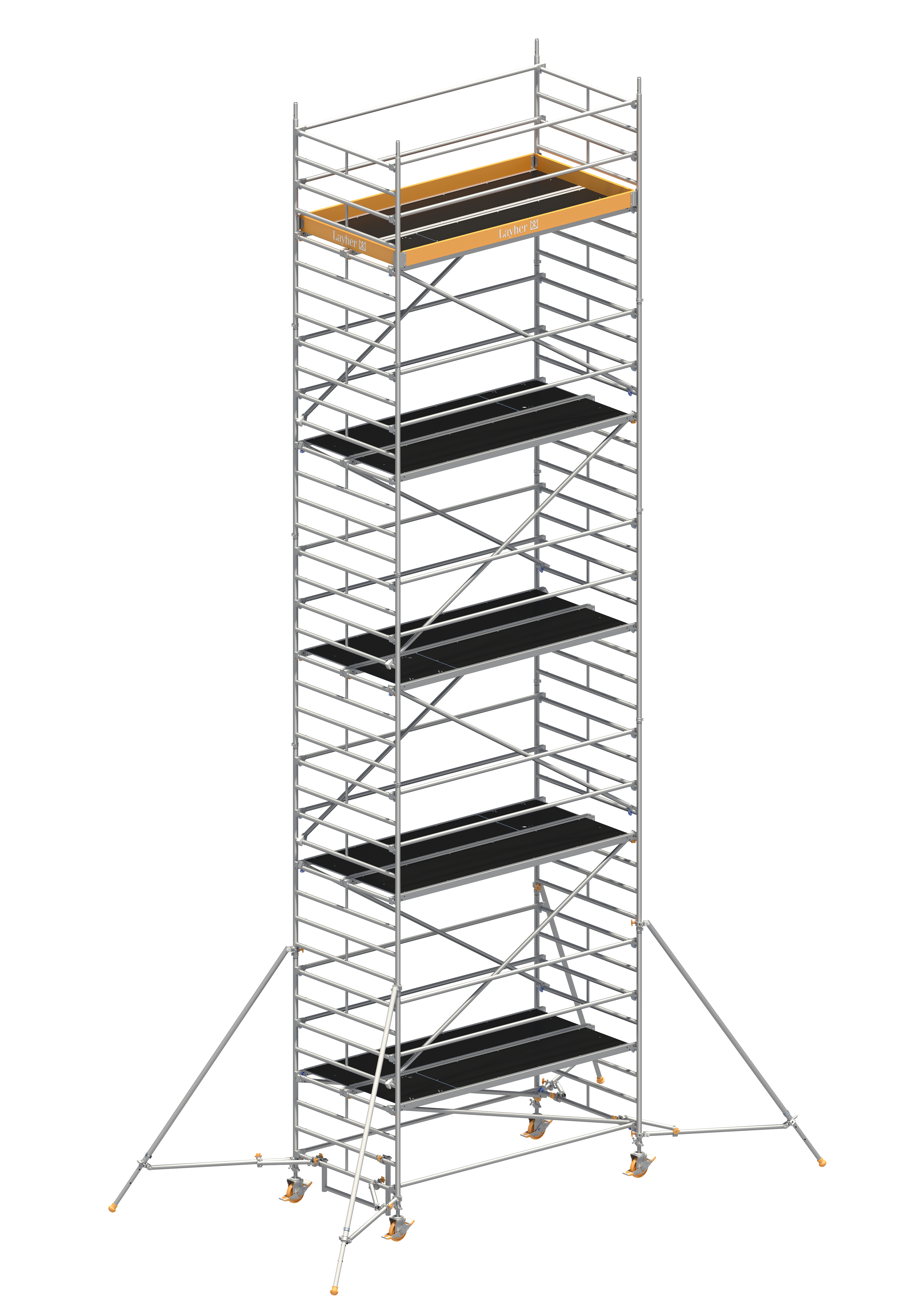 Uni Breit P2 mit Gerüststütze ausziehbar, Standhöhe 9,20 m Uni Breit P2 mit Gerüststützen, ausziehbar, Standhöhe 9,20 m