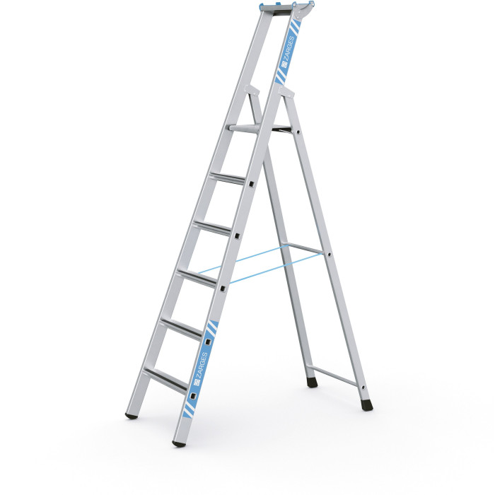 Saferstep S, Gebördelte Stufen-Stehleiter, 3 Stufen einschl. Plattform