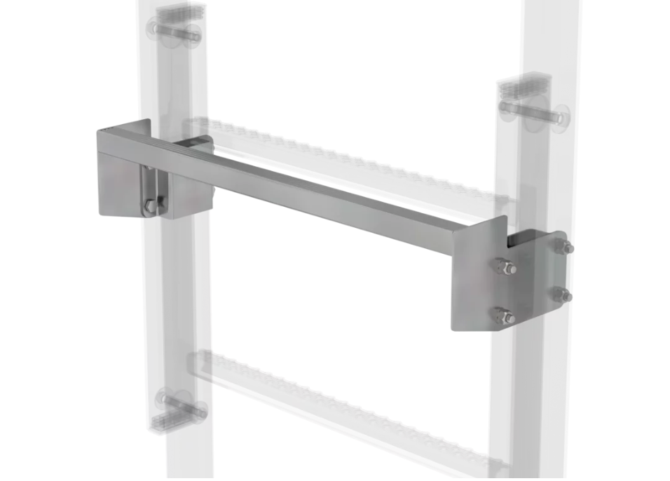 Ausstiegstritt, Stahl verzinkt, Spaltmaß 100 mm