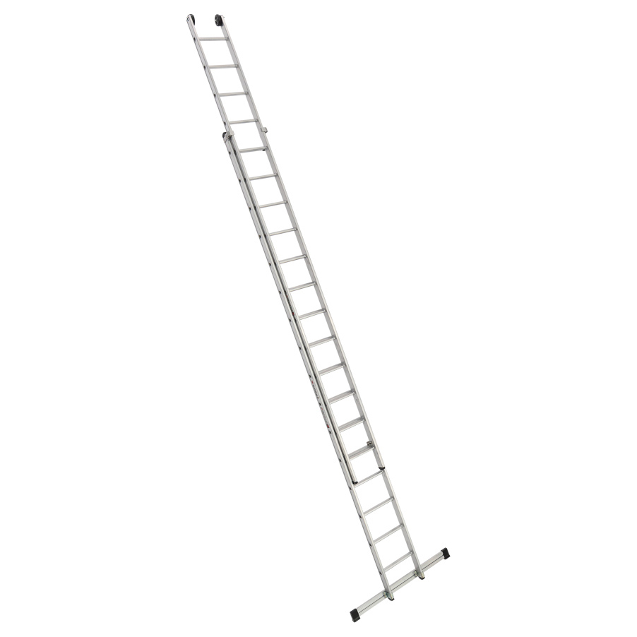 PREMIUM line Alu-Schiebeleiter 2-teilig, 2 x 16 Sprossen mit Trennsicherung