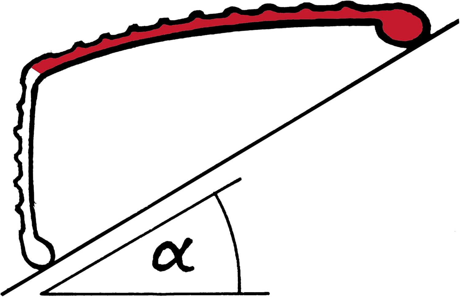 Dachauflegeleiter aus Aluminium (ziegelrot) - 10 Sprossen Dachauflegeleiter aus Aluminium (ziegelrot) - 10 Sprossen