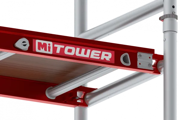 Plattform aus Holz - 1.65 m Länge mit Luke - MiTOWER PLUS Plattform aus Holz - 1.65 m Länge mit Luke - MiTOWER PLUS