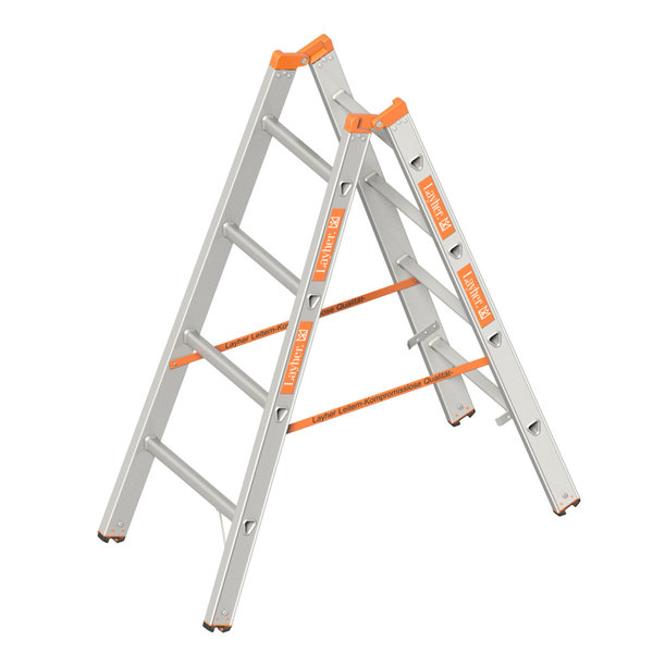 Sprossenstehleiter TOPIC 1039, 2x4 Sprossen