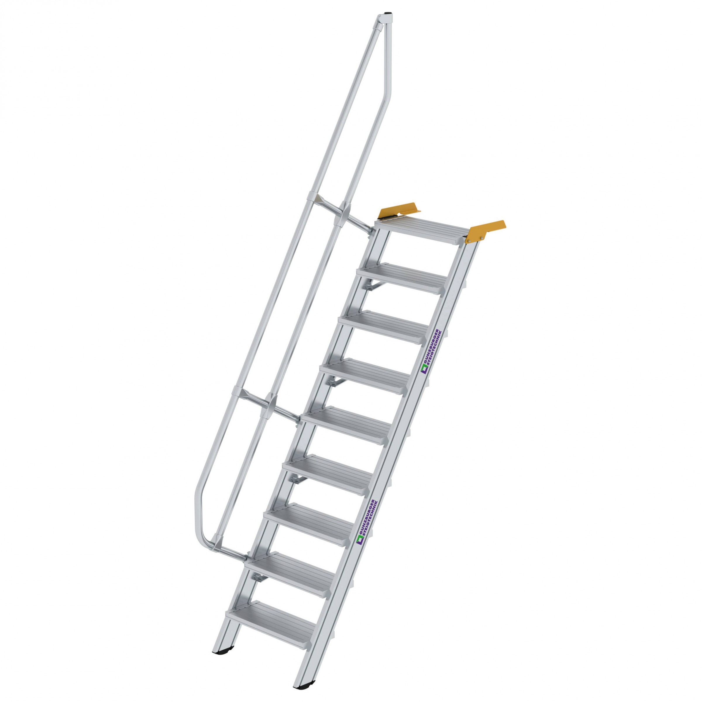 Aluminium-Treppe 60°, Stufenbreite 600 mm, 4 Stufen