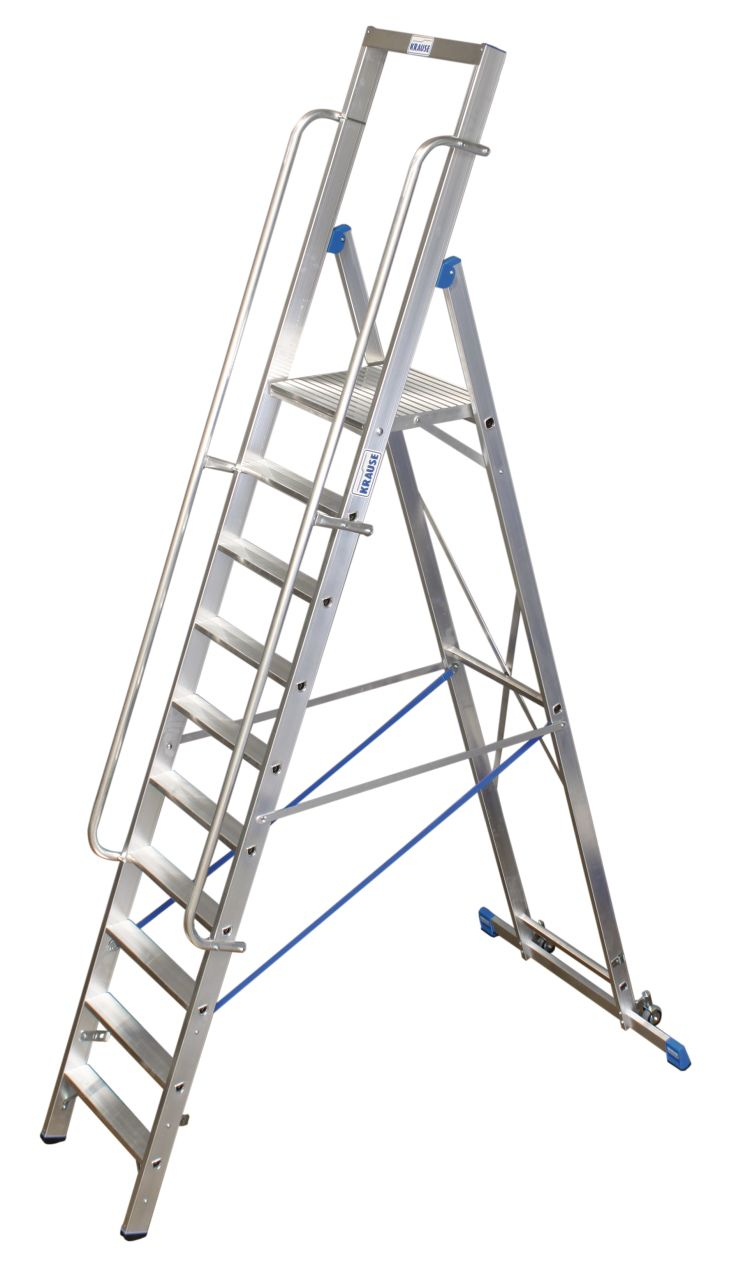 STABILO Stufen-Stehleiter mit großer Standplattform 4 Stufen