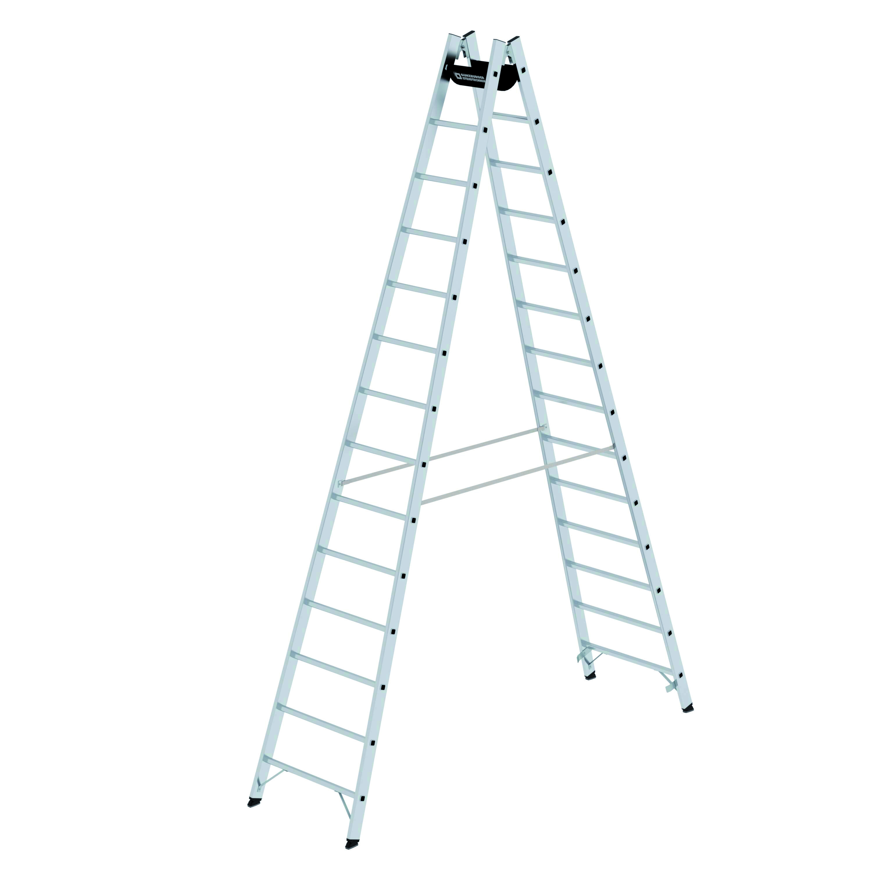 Sprossen-Stehleiter, 2x14 Sprossen Sprossen-Stehleiter, 2x6 Sprossen