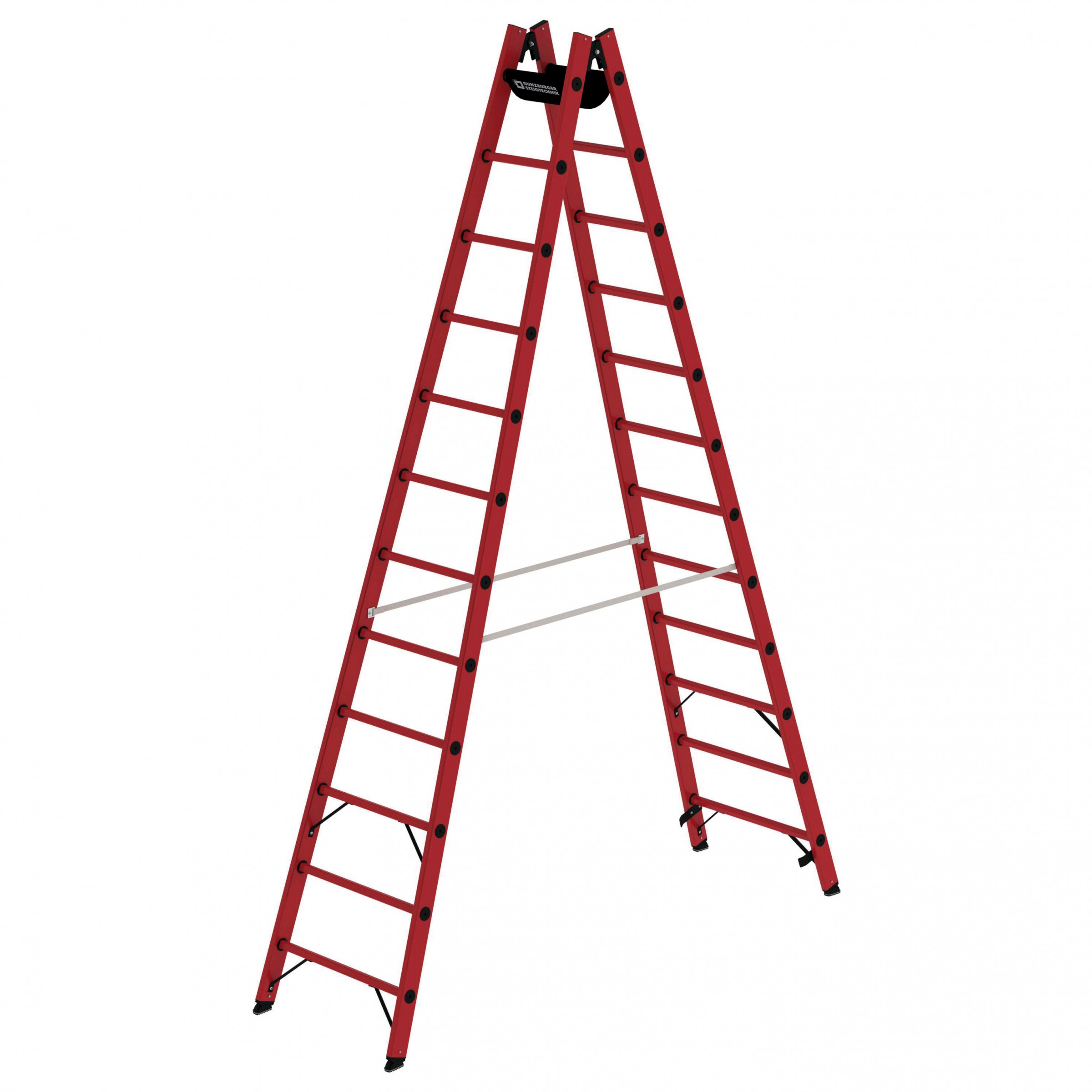 Vollkunststoff-Sprossen- Stehleiter 2x4 Sprossen Vollkunststoff-Sprossen- Stehleiter 2x4 Sprossen
