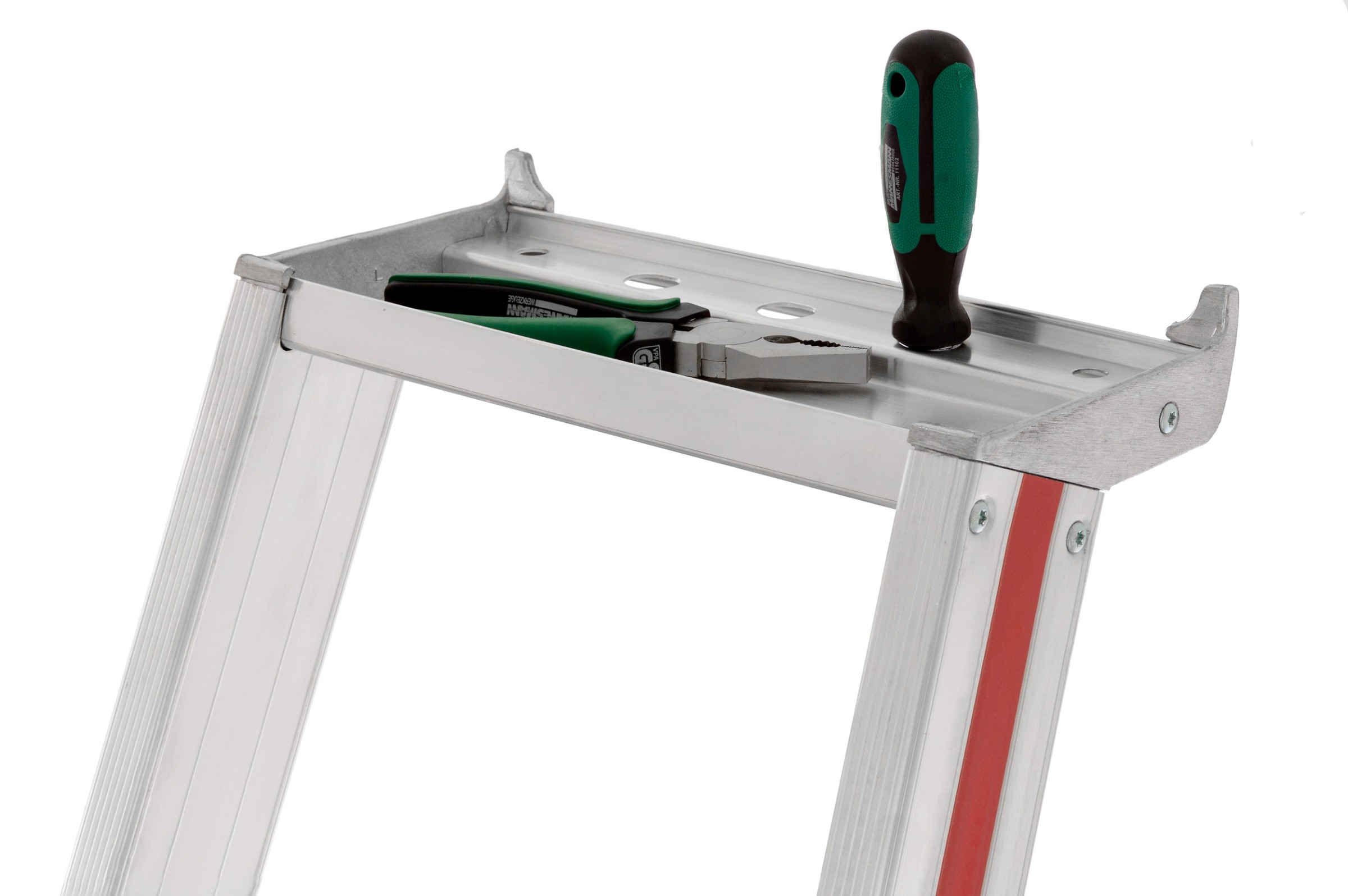 Stufenstehleiter mit Plattform, einseitig begehbar - 7 Stufen