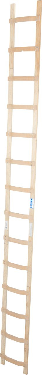Dachleiter aus Holz, 14 Stufen DachLeiter mit 8 Sprossen aus Holz