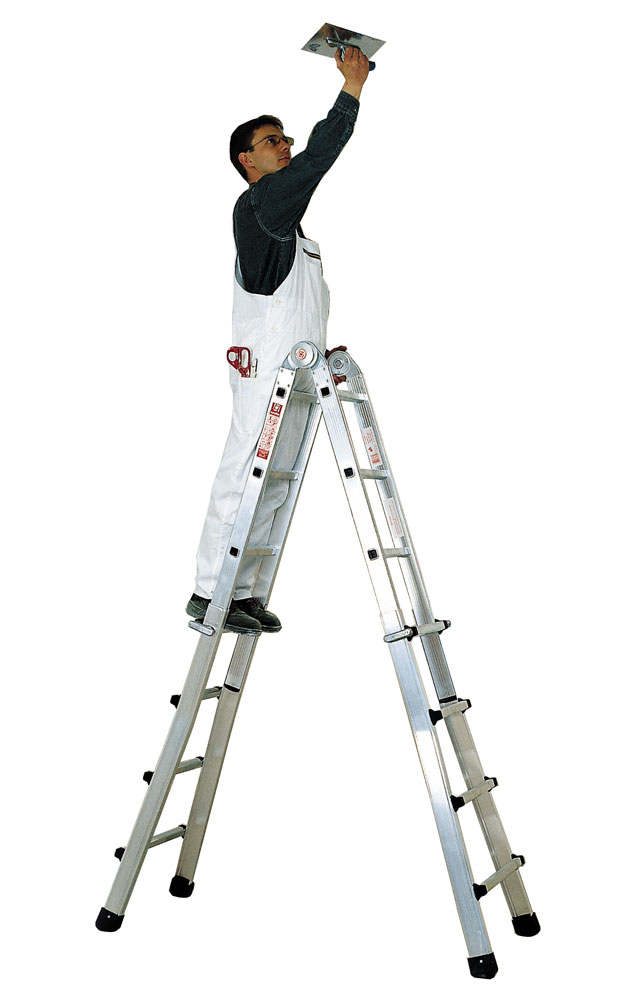 PREMIUM line Alu-Vario-Klappleiter 4 x 3 Sprossen