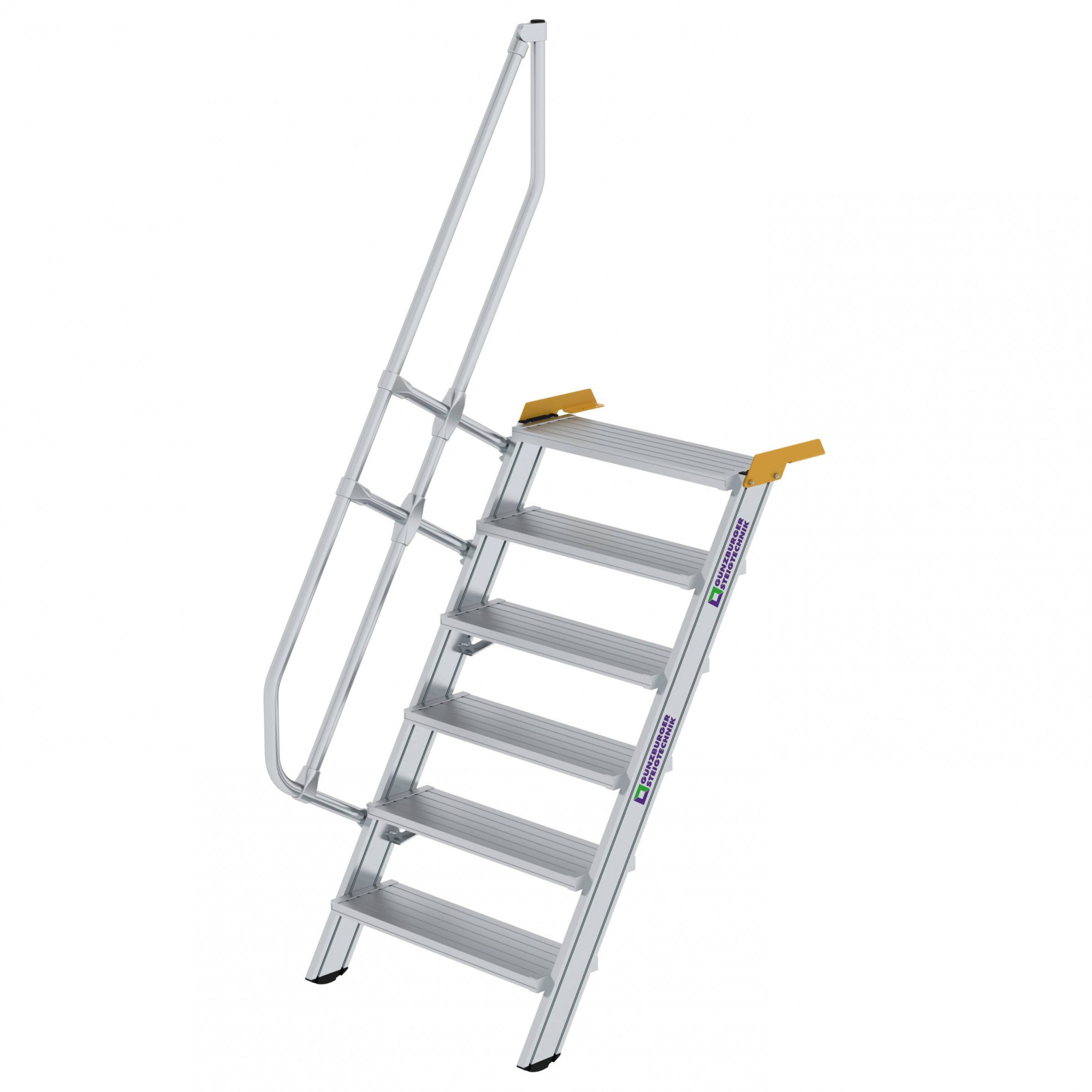 Aluminium-Treppe 60°, Stufenbreite 800 mm, 4 Stufen Aluminium-Treppe 60°, Stufenbreite 800 mm, 4 Stufen