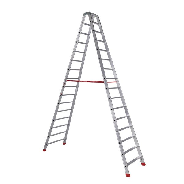 PREMIUM line Alu-Stufenstehleiter, 2 x 2 Stufen