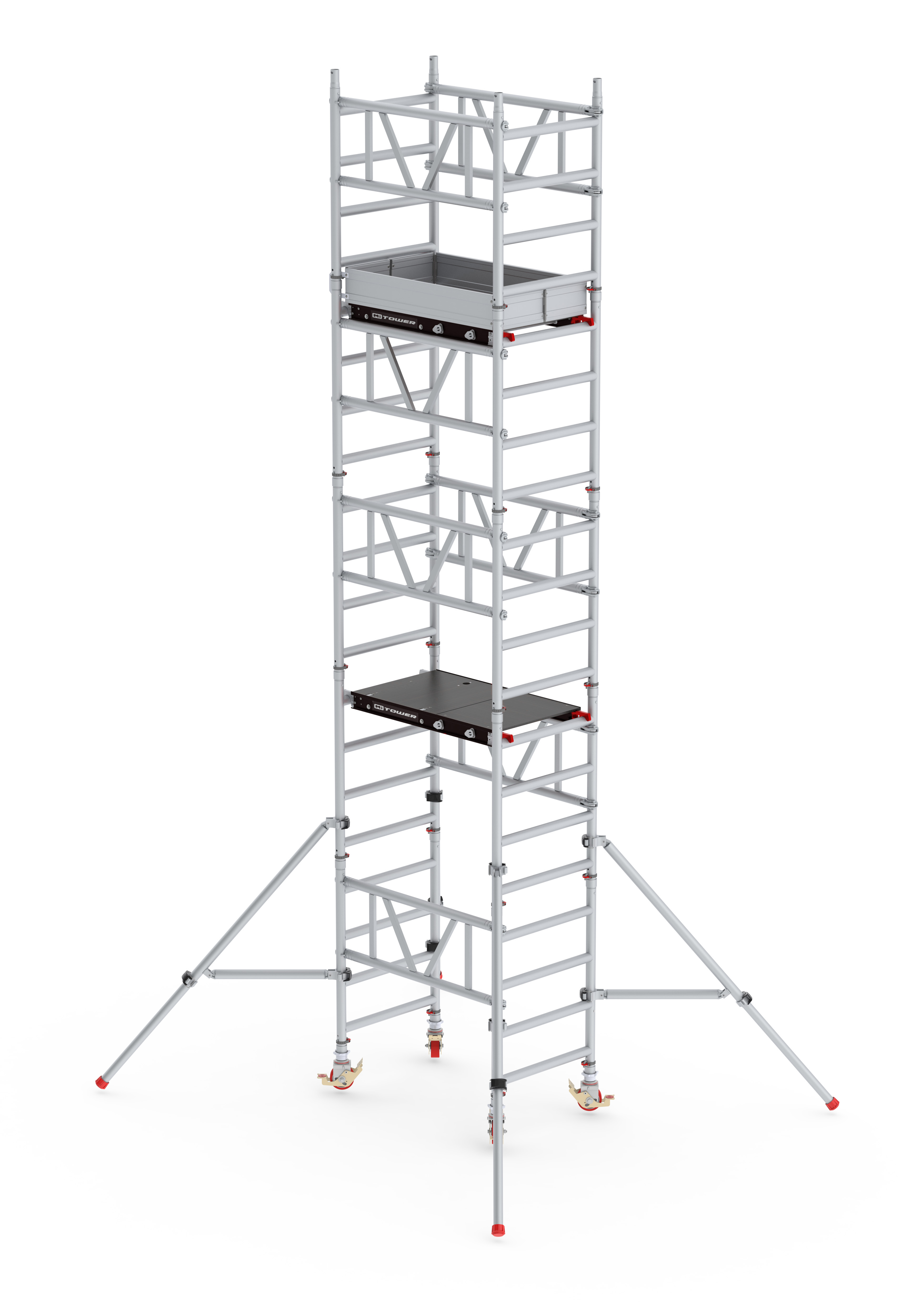 Mitower - Breit 0,75 m Holz Länge 1,20m Standhöhe 4,20m