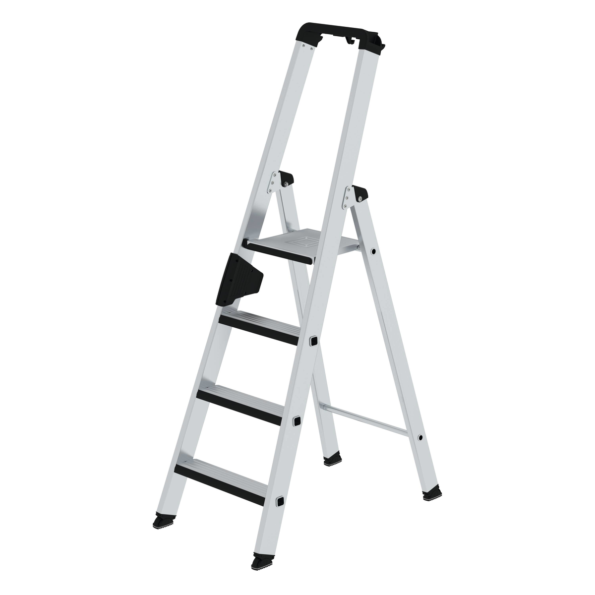 Stufen-Stehleiter, einseitig begehbar, mit relax step® , 4 Stufen Stufen-Stehleiter einseitig begehbar mit relax step®, 6 Stufen