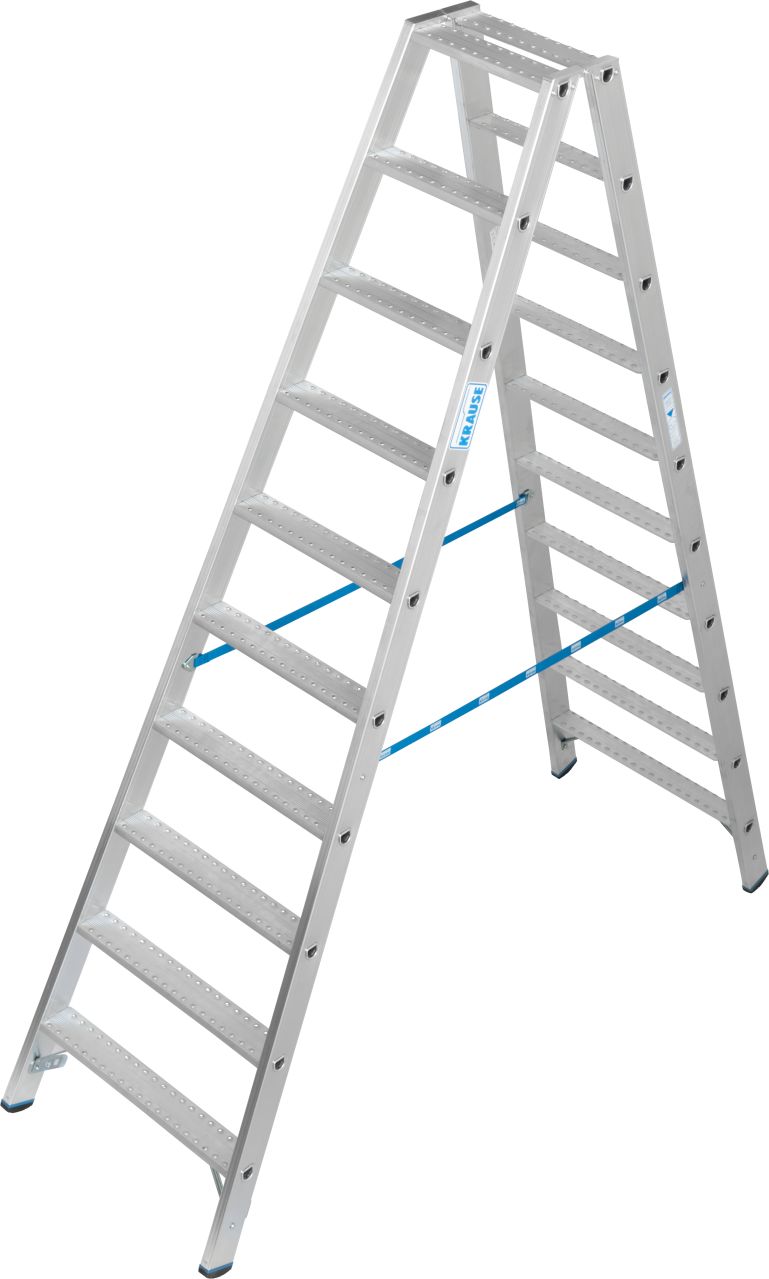 Stabilo Doppelleiter mit R13-Stufen, 2 x 10 Stufen Stabilo Doppelleiter mit R13-Stufen, 2 x 10 Stufen
