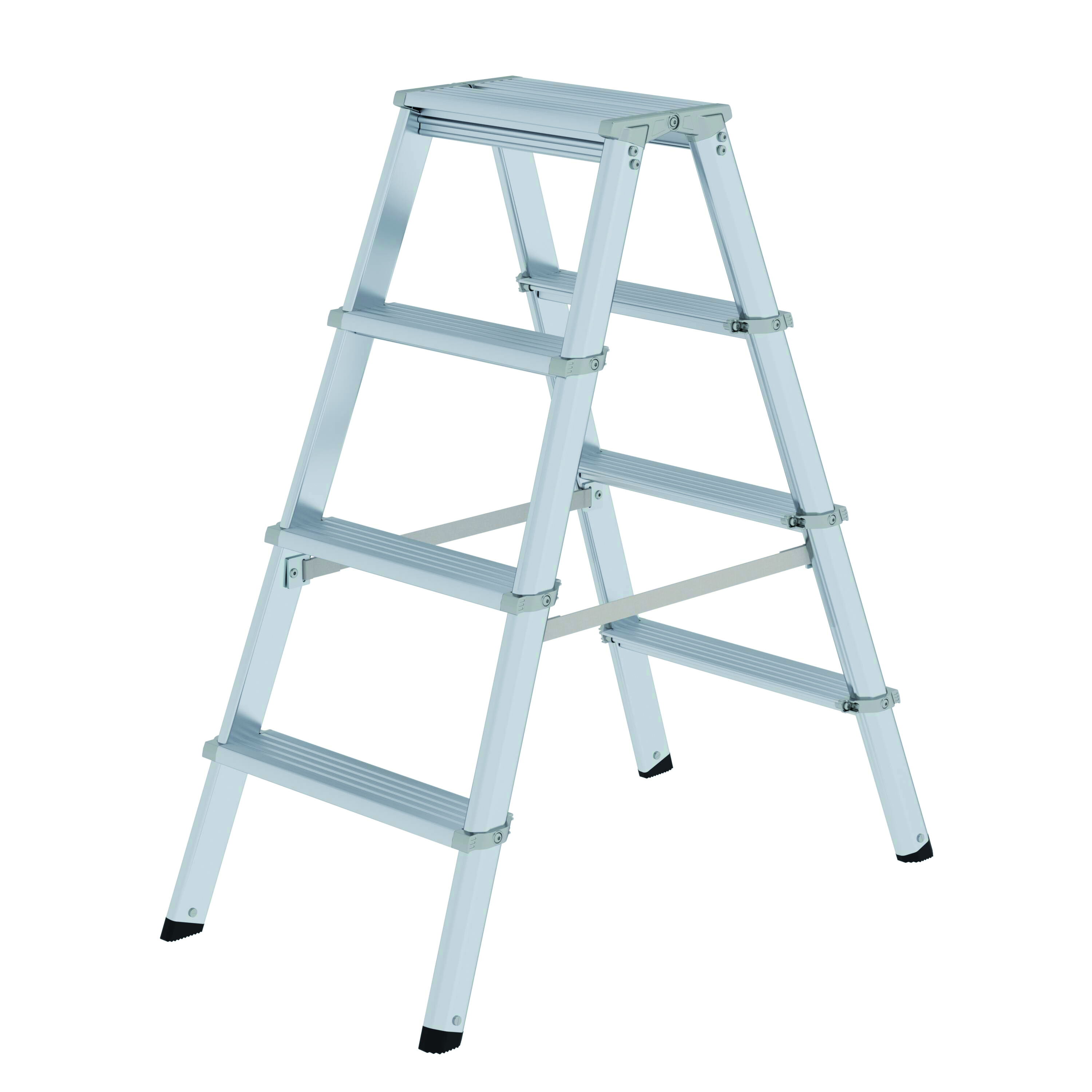 ML Stufen-Stehleiter, beidseitig begehbar - 2 x 7 Stufen