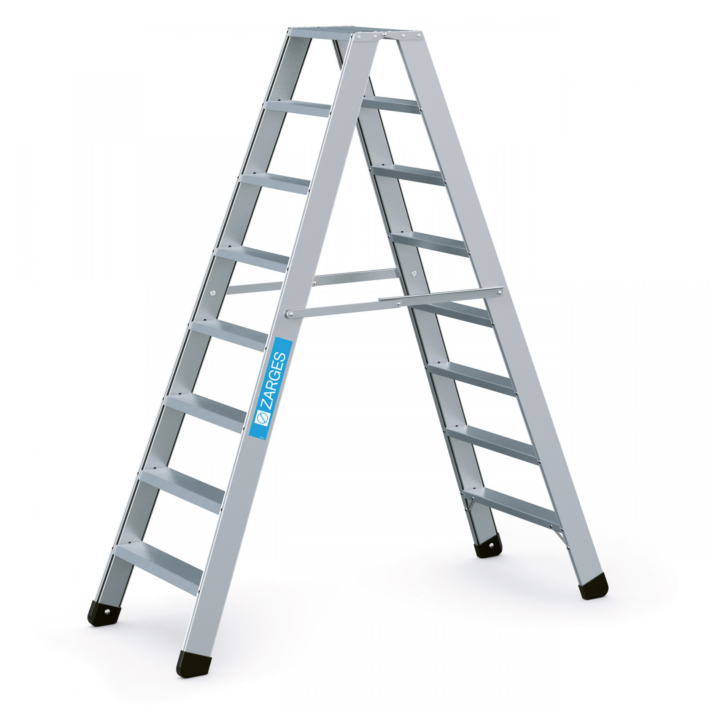 Seventec B, Genietete Stufen-Stehleiter, 2x3 Stufen