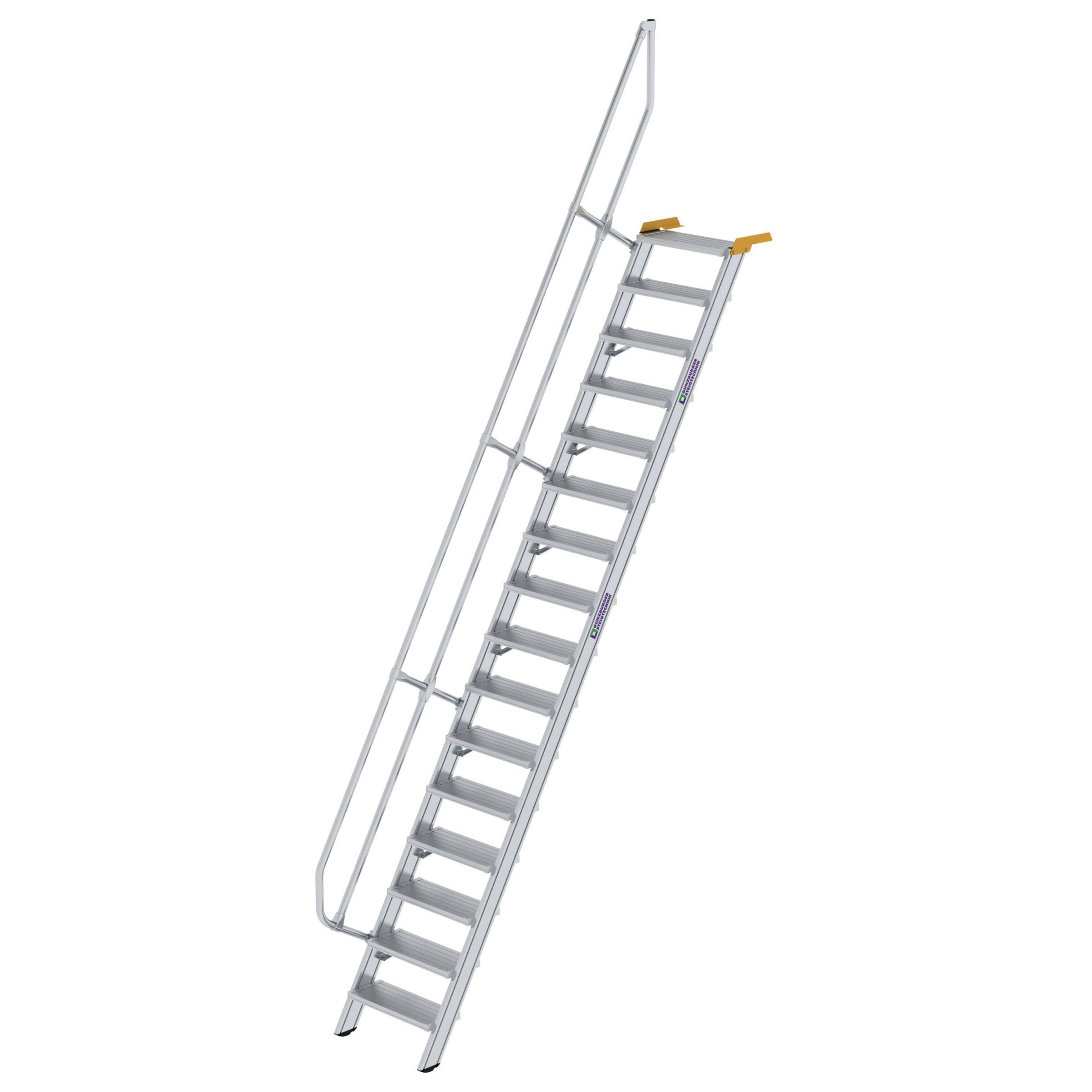 Aluminium-Treppe 60°, Stufenbreite 600 mm, 4 Stufen