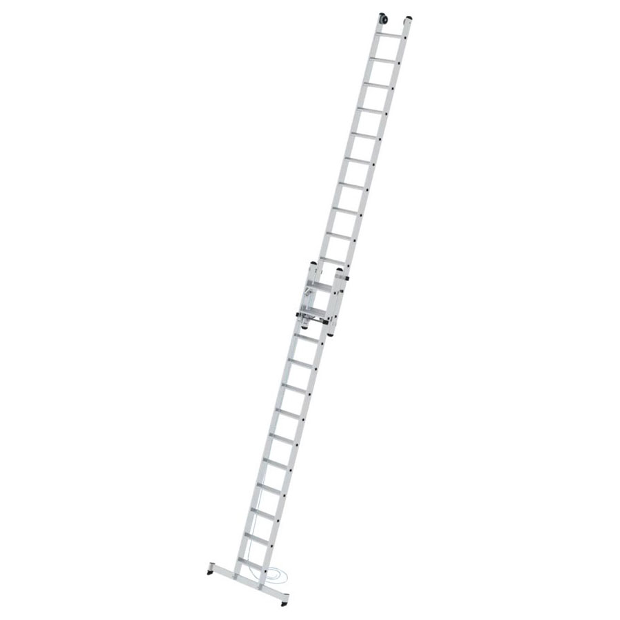 Stufen-Seilzugleiter 2-teilig mit nivello®-Traverse 