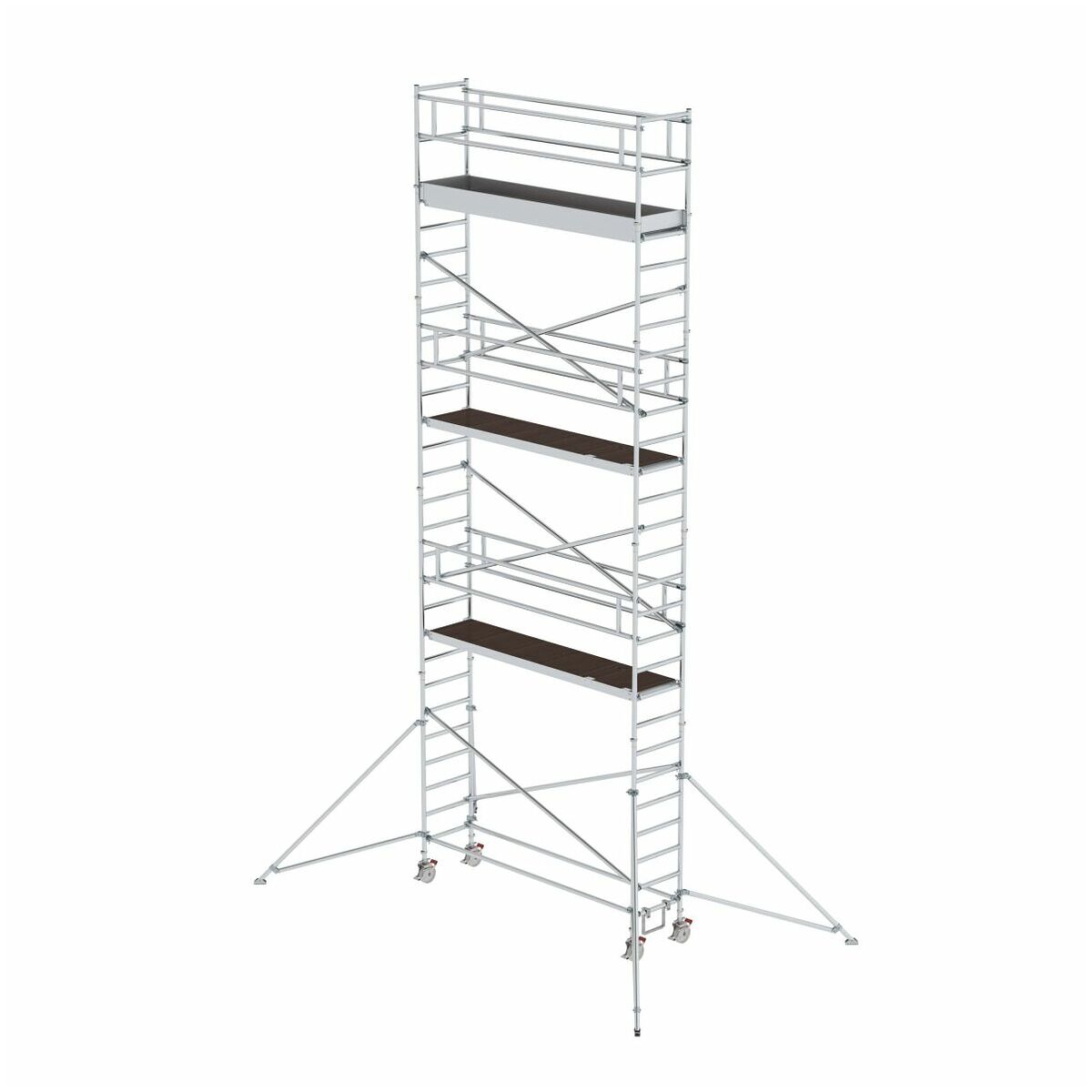 Aluminium-Rollgerüst mit Ausleger, Plattformgröße 3,00 x 0,75 m, Standhöhe 3,07 m Aluminium-Rollgerüst mit Ausleger, Plattformgröße 3,00 x 0,75 m, Standhöhe 3,07 m