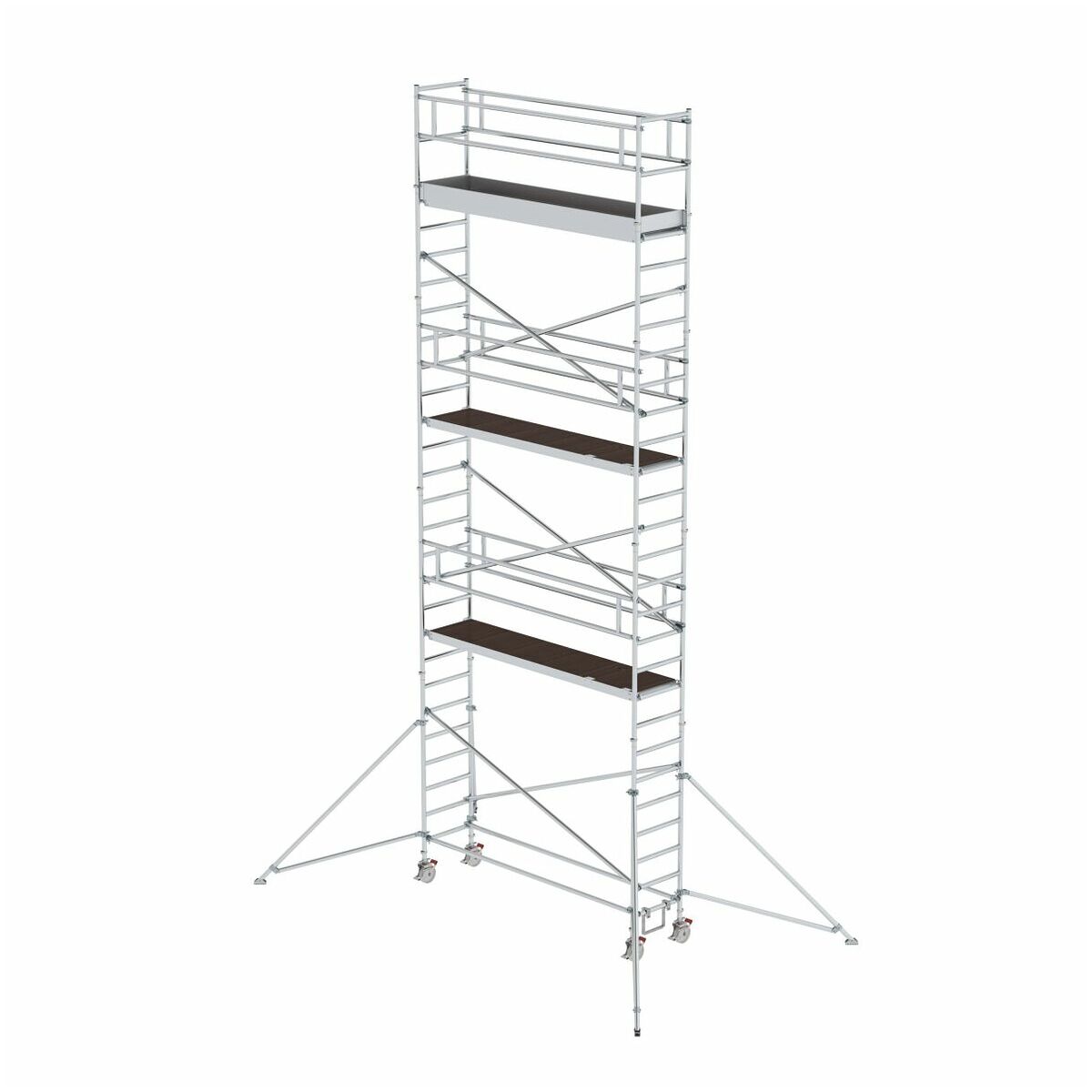 Aluminium-Rollgerüst mit Ausleger, Plattformgröße 3,00 x 0,75 m, Standhöhe 3,07 m