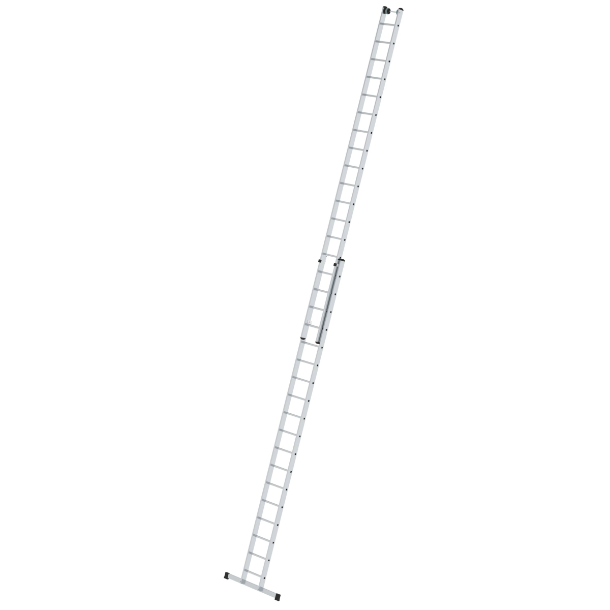 Aluminium-Schiebeleiter 2-teilig mit Standard-Traverse ,  2x8 Sprossen