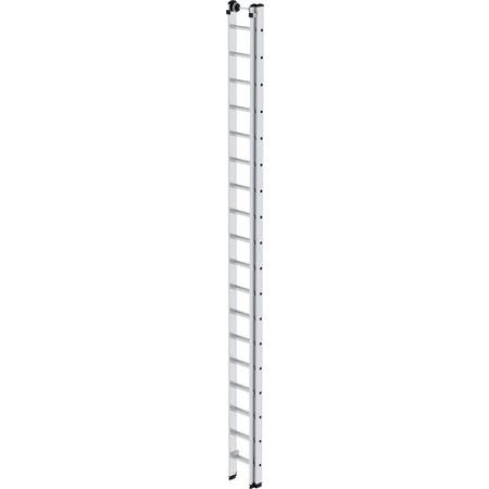 Aluminium-Schiebeleiter 2-teilig, ohne Traverse, 2x18 Sprossen Aluminium-Schiebeleiter 2-teilig, ohne Traverse, 2x12 Sprossen