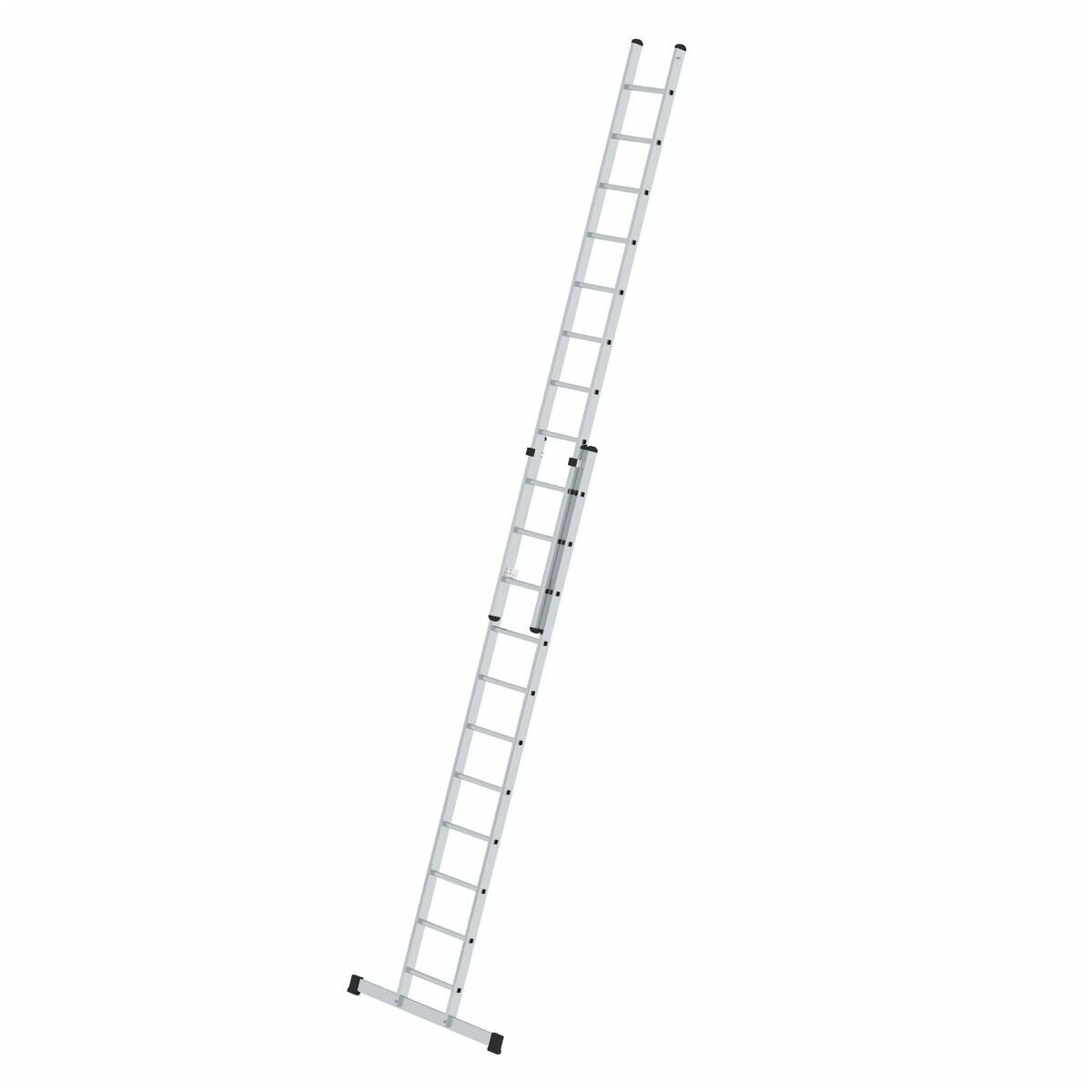 Sprossen-Schiebeleiter 2-teilig mit Standard-Traverse, 2 x 9 Sprossen