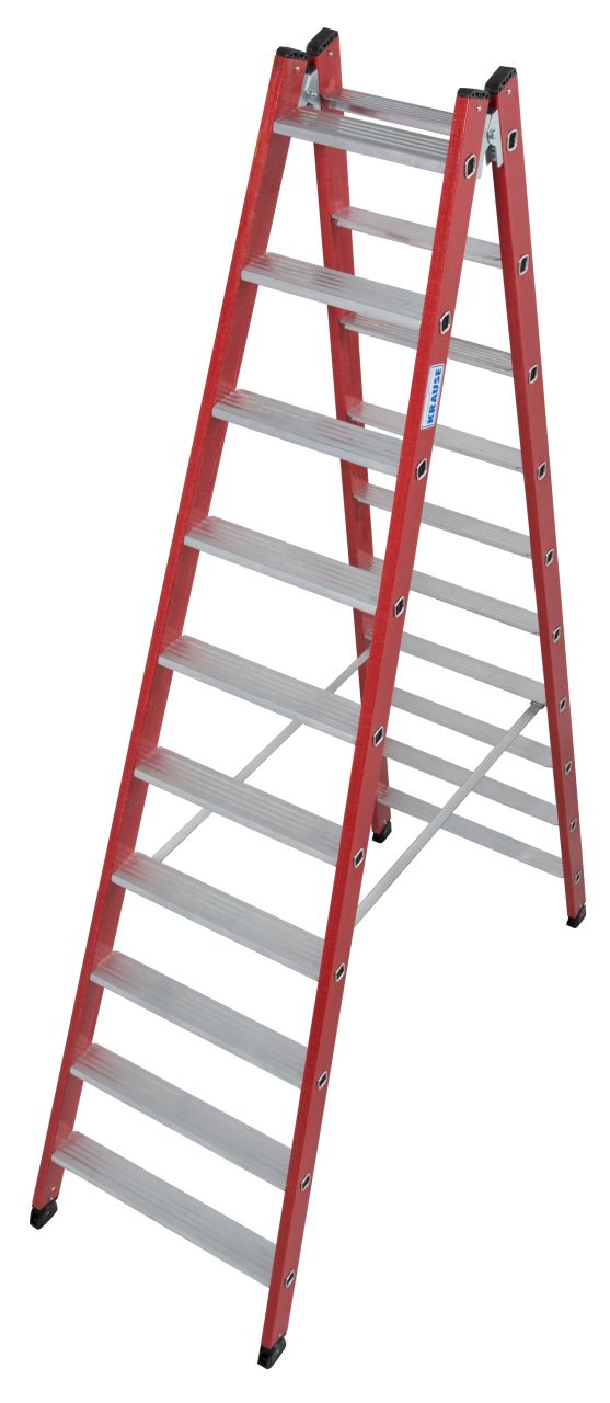 Kunststoff Stufen-DoppelLeiter, 2x10 Stufen Kunststoff Stufen-DoppelLeiter, 2x10 Stufen