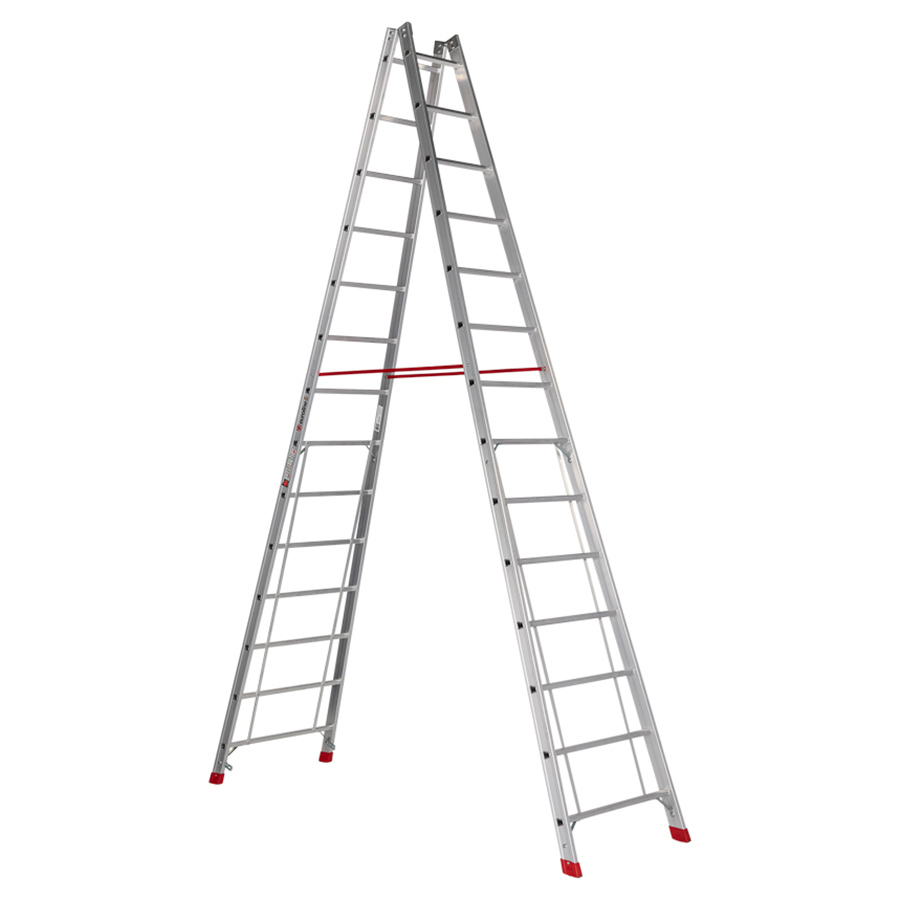PREMIUM line Alu-Sprossenstehleiter, 2 x 4 Sprossen