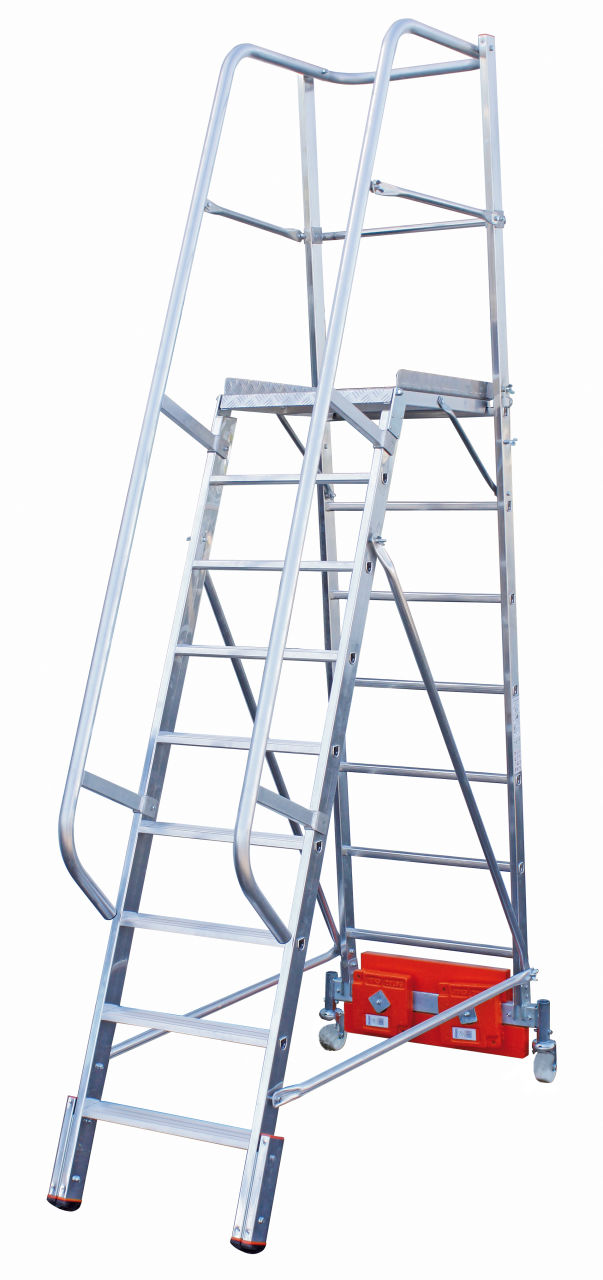 Podestleiter Vario kompakt, 9 Stufen