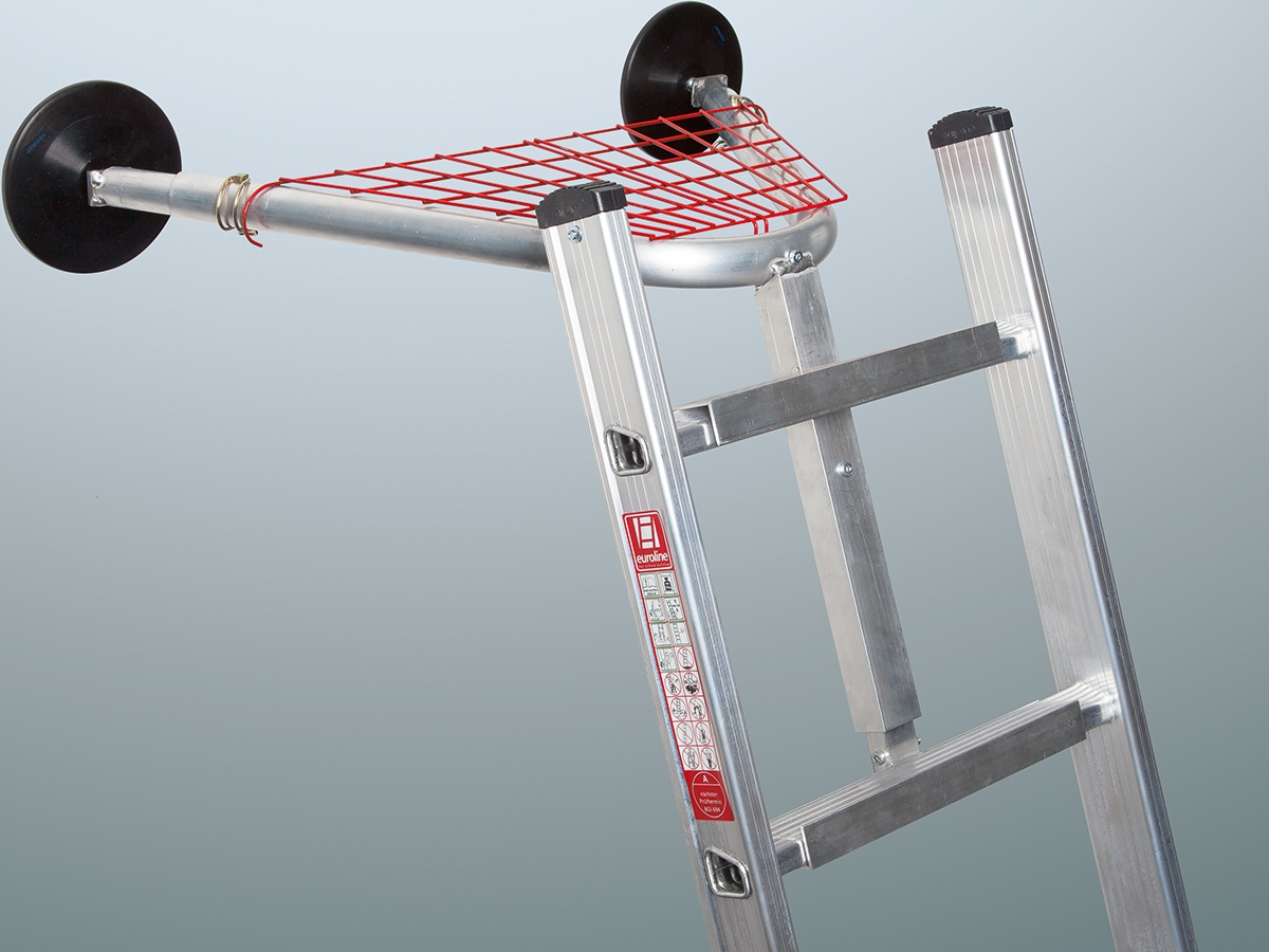 Wandabstandhalter mit Tellerfüßen und Ablagegitter Wandabstandhalter mit Tellerfüßen und Ablagegitter