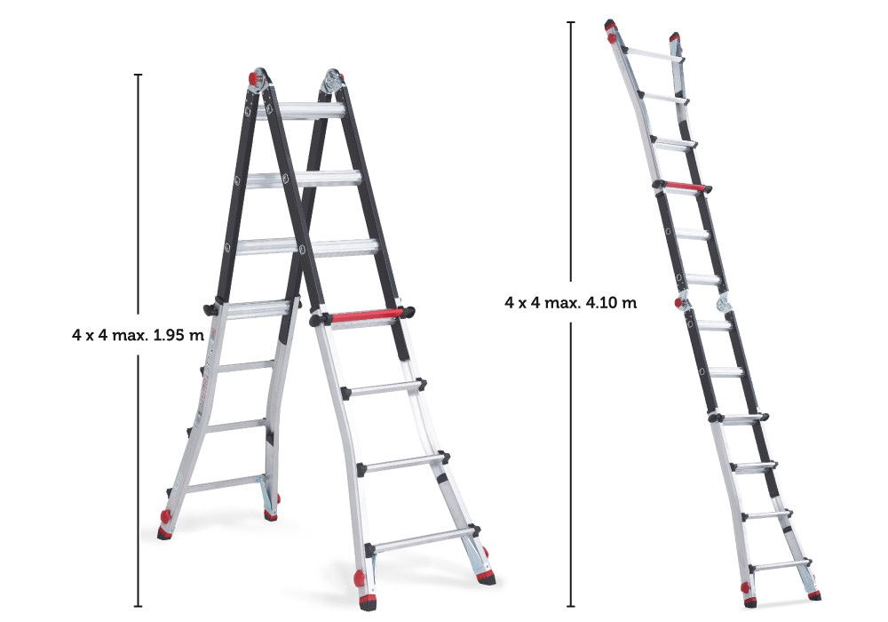 Varitrex Teleprof Vielzweckleiter 4x4 Sprossenanzahl